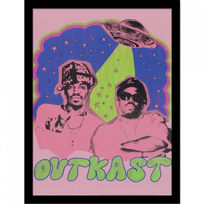 Outkast Alien Ingelijste Poster