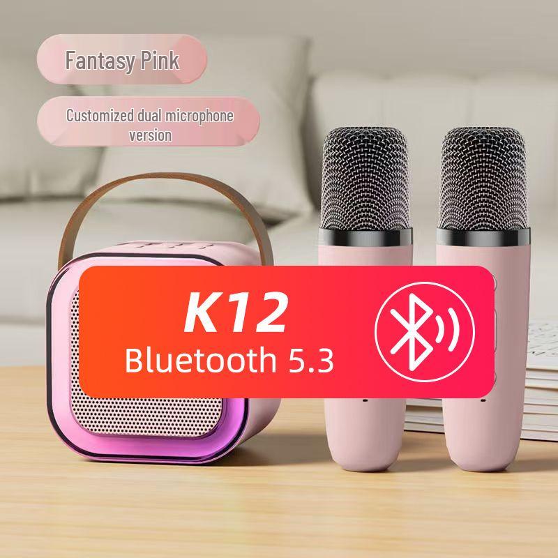 K12 Portable All-in-One Karaoke Bluetooth Speaker with Wireless Microphone