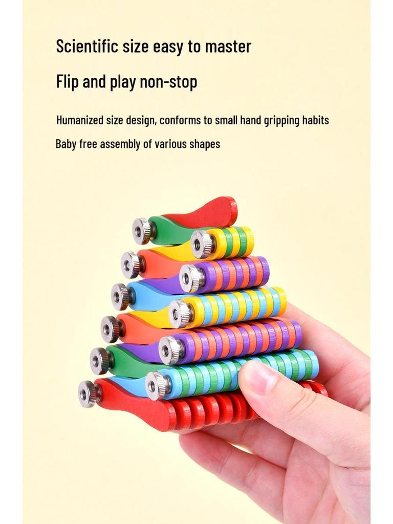 Versatile Folding Building Blocks for Kids – Enhance Hand-Eye Coordination & Brain Development