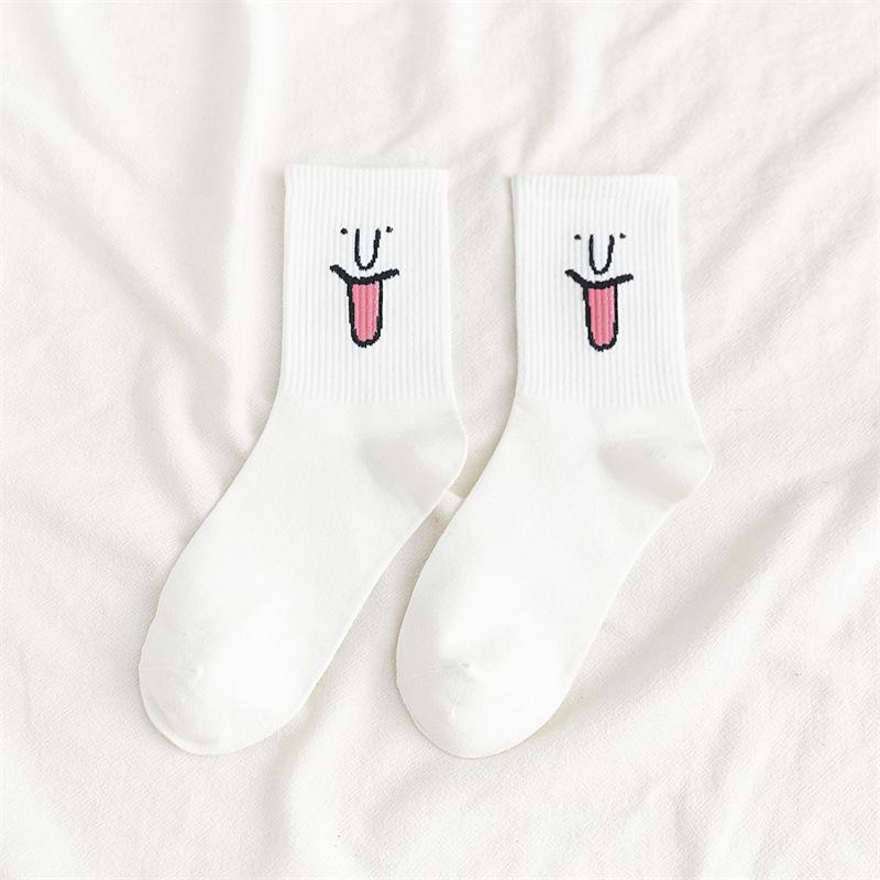 

Забавные женские носки до середины икры в корейском стиле: Трендовый весенне-летний милый японский стиль интернет-знаменитости With paper card