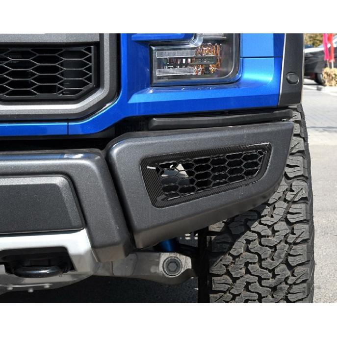 Car Honeycomb Front Bumper Fog Lamp Lower Grille Decoration for Ford F150 2015 2016 2017 2018   Exterior