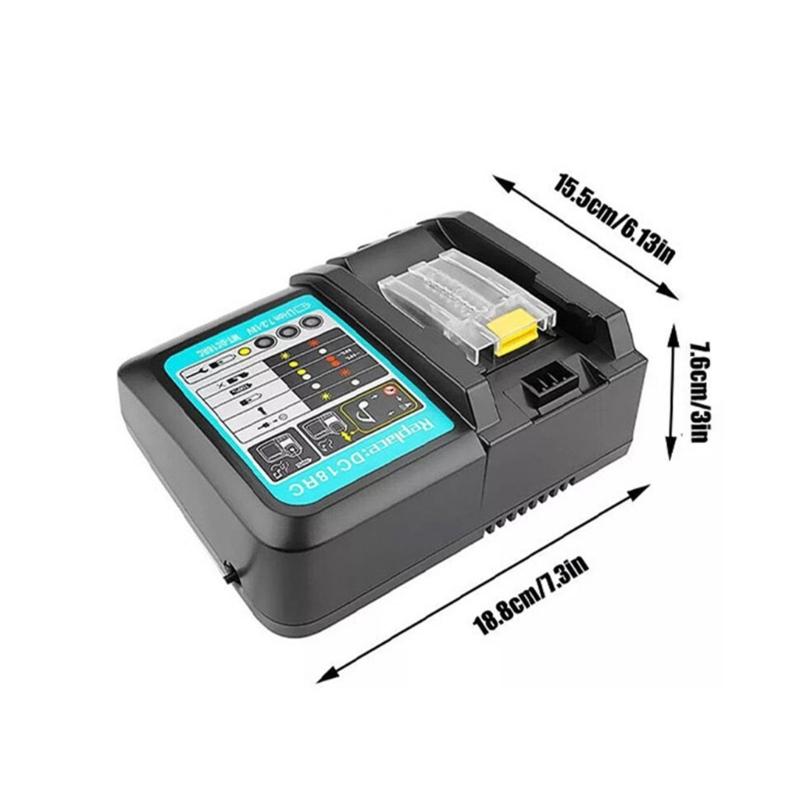 Li-ion Battery Charger for Charger 18V 14.4V BL1830 Bl1430 DC18RC Power Tool 3A Charging Current US/EU/UK/AU Plug
