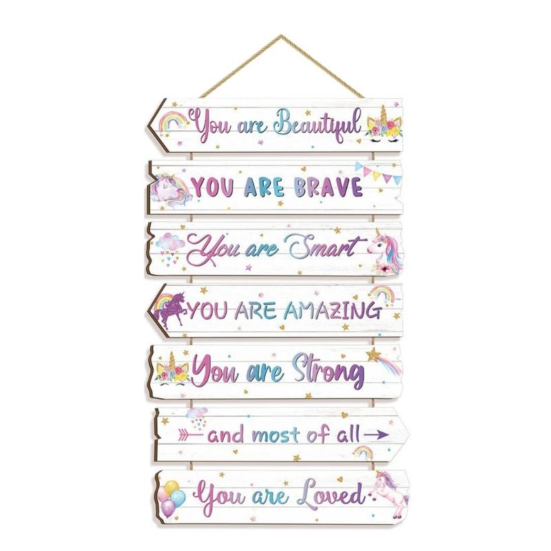 Wooden Hanging Motivational Wall Art Decoration Sign Inspirational Wall Art Decors Inspiring Positive Quotes Wall Decors