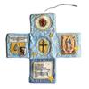 Catholic Pocket Shrine Devotional Pocket Shrine with Prayer Gadget Handmade Prayer Quilt with Holy Symbols Prayers Spiritual Gift for Catholics