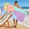 Chris Griffin Baskılı Plaj Havlusu, Plaj Kamp Yüzme İçin Büyük Yumuşak Hızlı Kuruyan Havlu