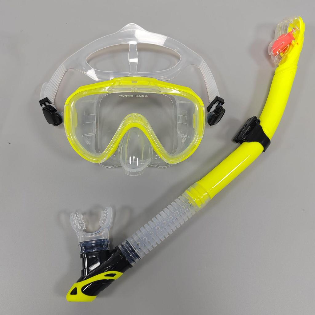 Unisex Adult Large Frame Silicone Diving Mask & Snorkel Set