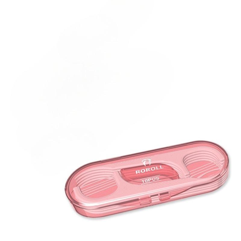 1 Box-10pcs Portable Dental Floss Toothpick Box Disposable Toothpick Stick Household Toothpick Storage Box Oral Care Flosser