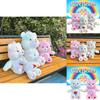 Carebears Plüschtier mit Regenbogenherz und Kirschblütendesign Weicher und bequemer Stoff