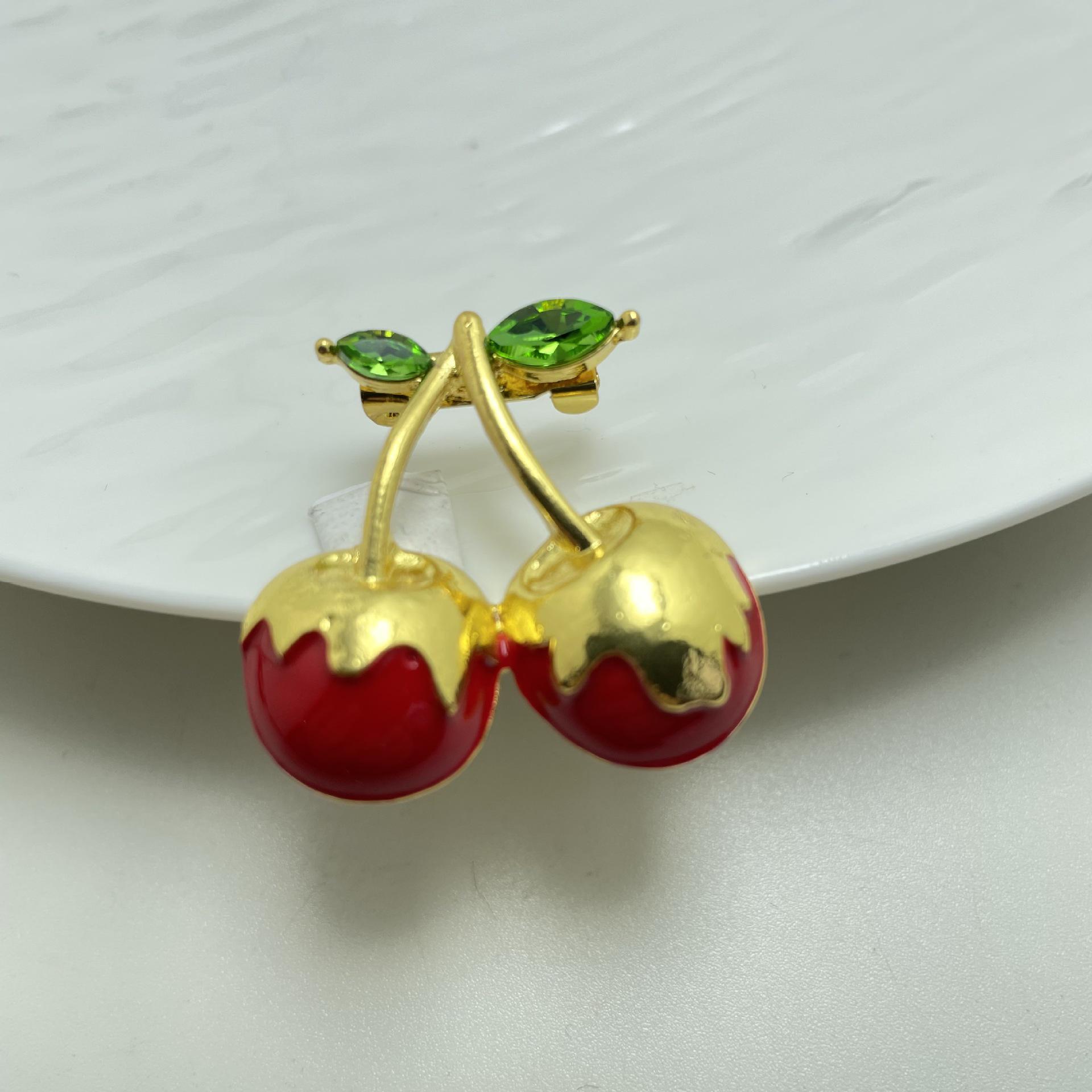 Высококачественная эмалевая брошь-бант из японской вишни - Милая корейская корсажная булавка для леди