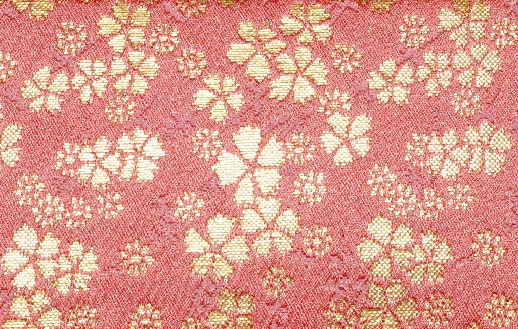 Pink Nishijin Weave Long Wallet Kyoto Long Wallet Round Zip Round Zipper Coin Purse Long Wallet Large Capacity Multifunctional Wallet Business Cute