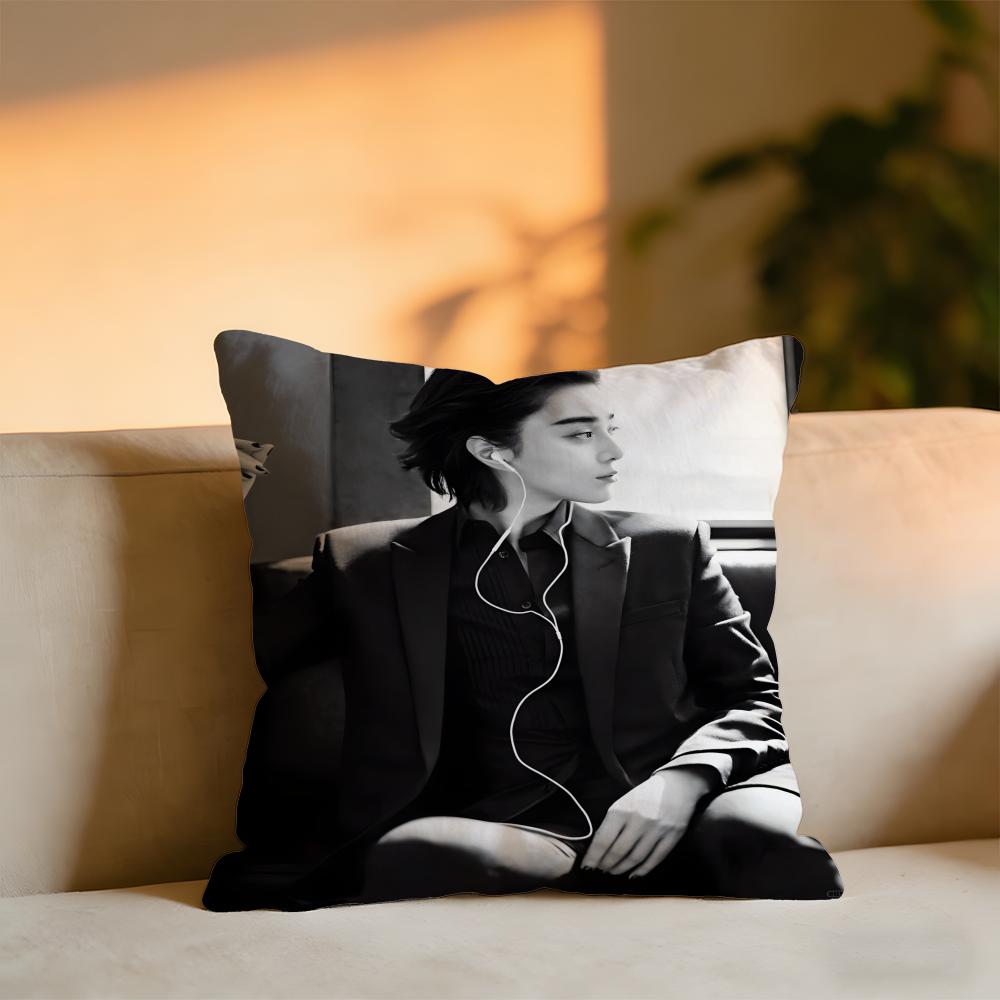 

Chinese Actress Fan Bingbing Cushion Cover Cozy Velvet Throw PillowSoft Warm Cushion For Sofa Bed 30x30 cm