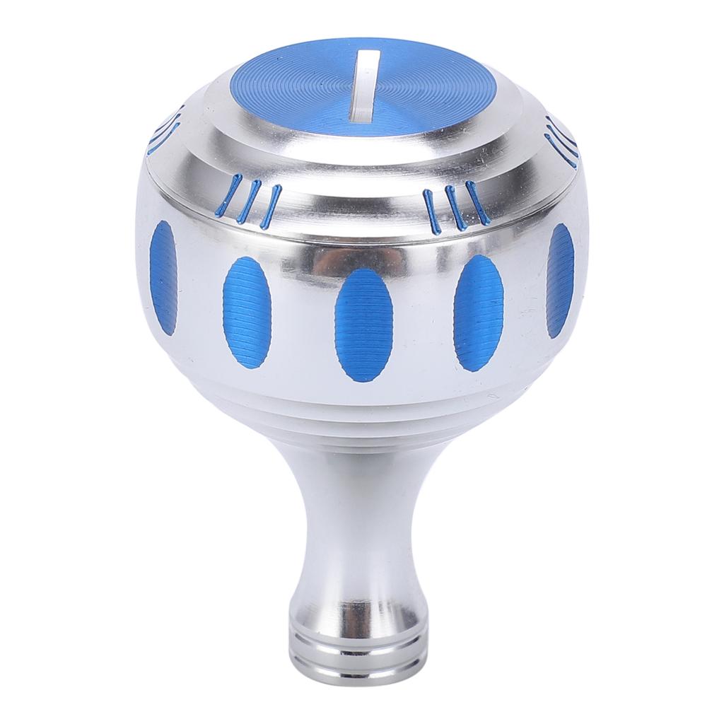 Fishing Reels Aluminum Alloy Holding Pill Lightweight Reel Handle Knob Fishing AccessorySilver Blue