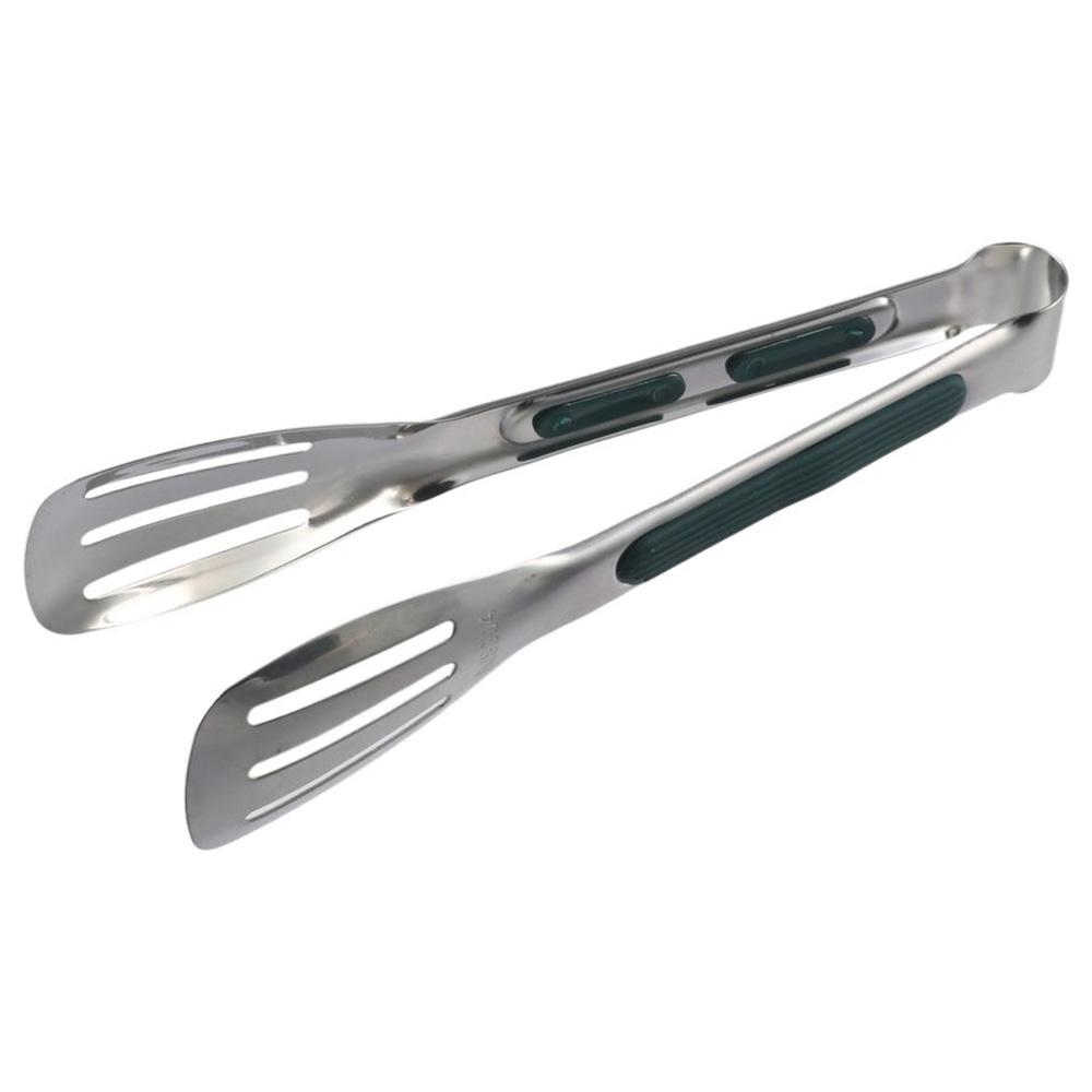 with Green Non-slip Handle Cooking Tongs Stainless Steel Kitchen Gadgets Kitchen Tongs  Home