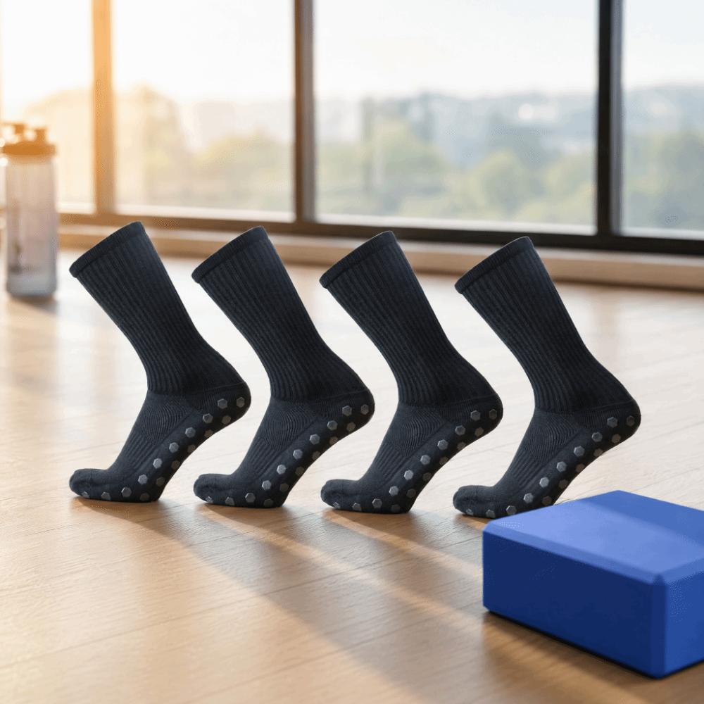 4pcs Anti-skid Anti Slip Soccer Socks Quick Dry Athletic Socks Breathable Socks For Basketball