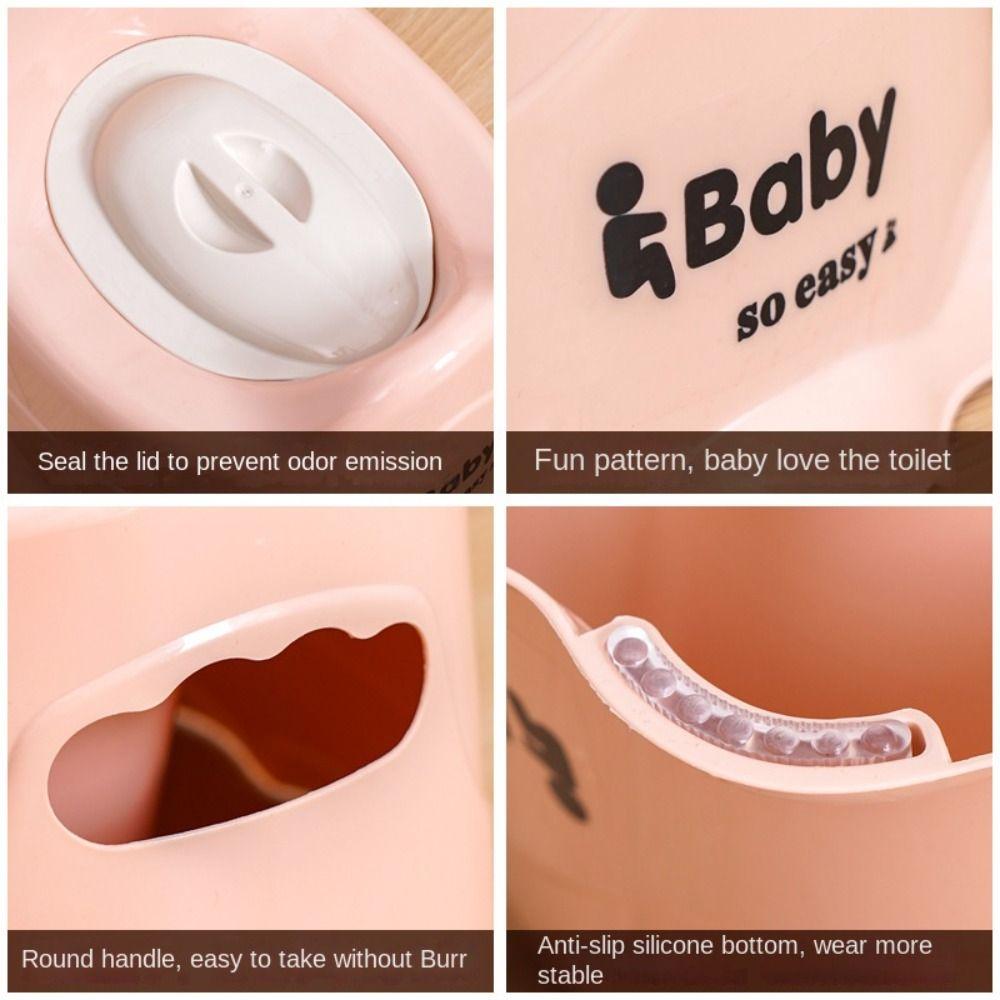 Cartoon Kinder Urinale Stuhl mit Deckel Toilettenartikel für 0-6 Jahre alte Jungen Mädchen