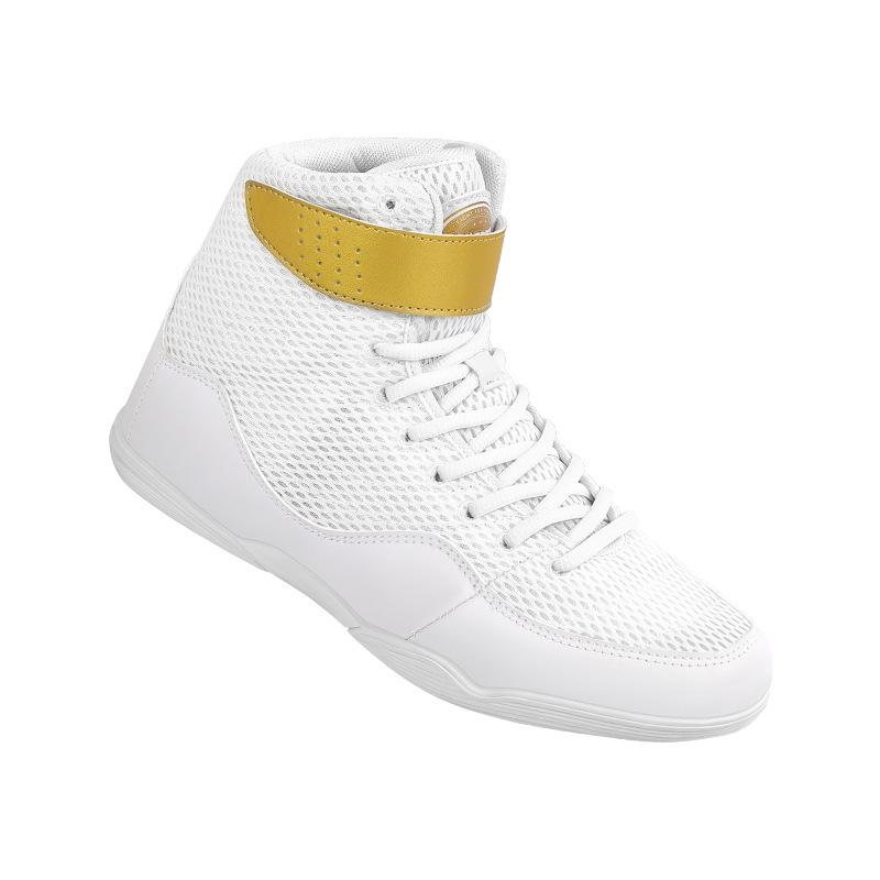 Sanda High Top Boxing & Wrestling Shoes - Unisex Shock Absorption for Training & Fitness