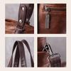 Fashion Retro Women's Leather Bag Soft Portable One-shoulder Messenger Tote Bag Large-capacity Women's Bag