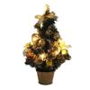 Mini Artificial Christmas Tree with Lights: 30cm/40cm Tabletop Decoration with Ornaments
