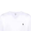 Polo Ralph Lauren Solid Color V-Neck Cotton Small Logo Embroidered Short Sleeve T-Shirt Men Tops White 710671453-008