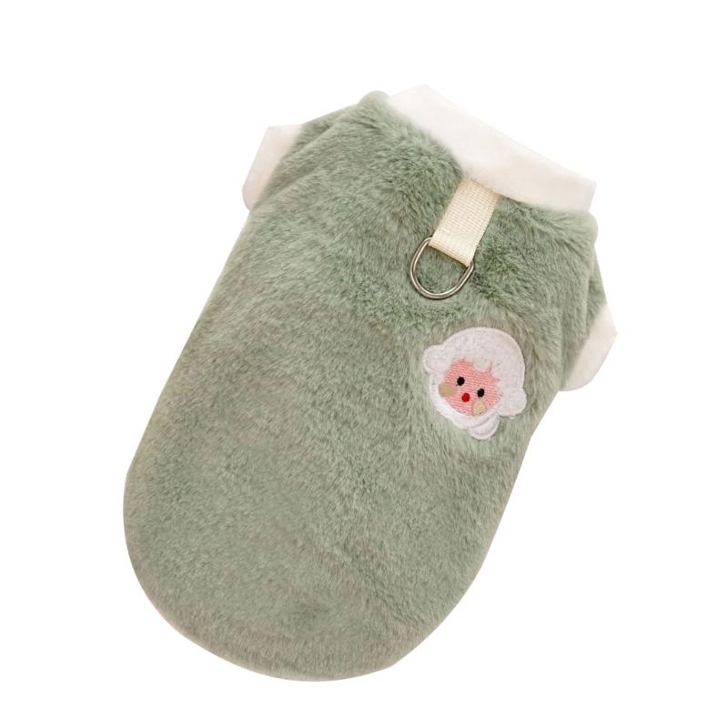 Dog Spring Furry Vest for Dogs Boy Girl Dogs for Indoor and Outdoor Use Cartoon Lamb Clothes Outfit for Pet Dogs