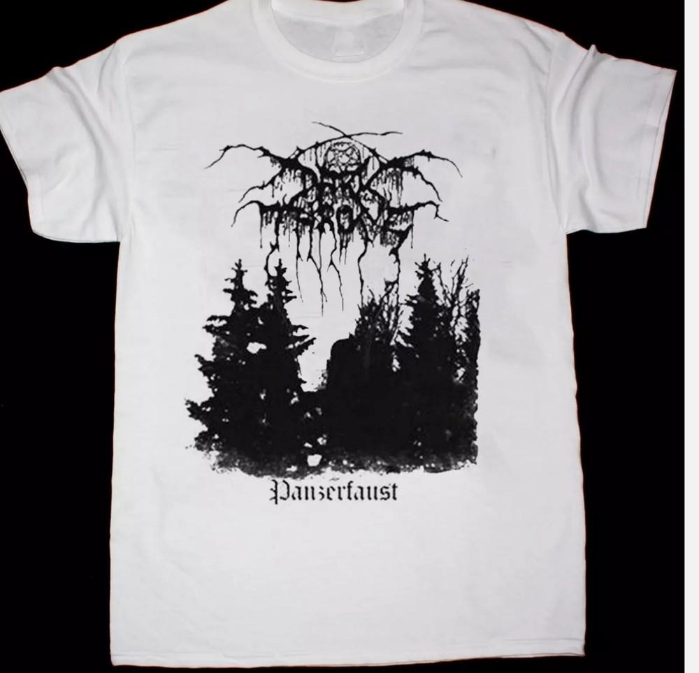 Rare Darkthrone Band Cotton Short Sleeve Basic White All Size T-Shirt
