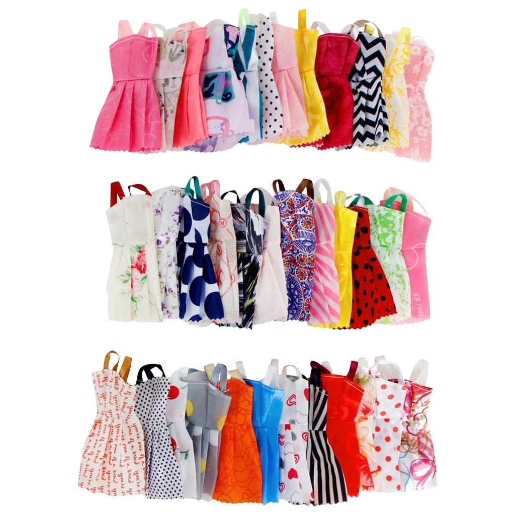 Random 10 Mix Sorts Beautiful Handmade Party Dress Fashion Clothes For Doll
