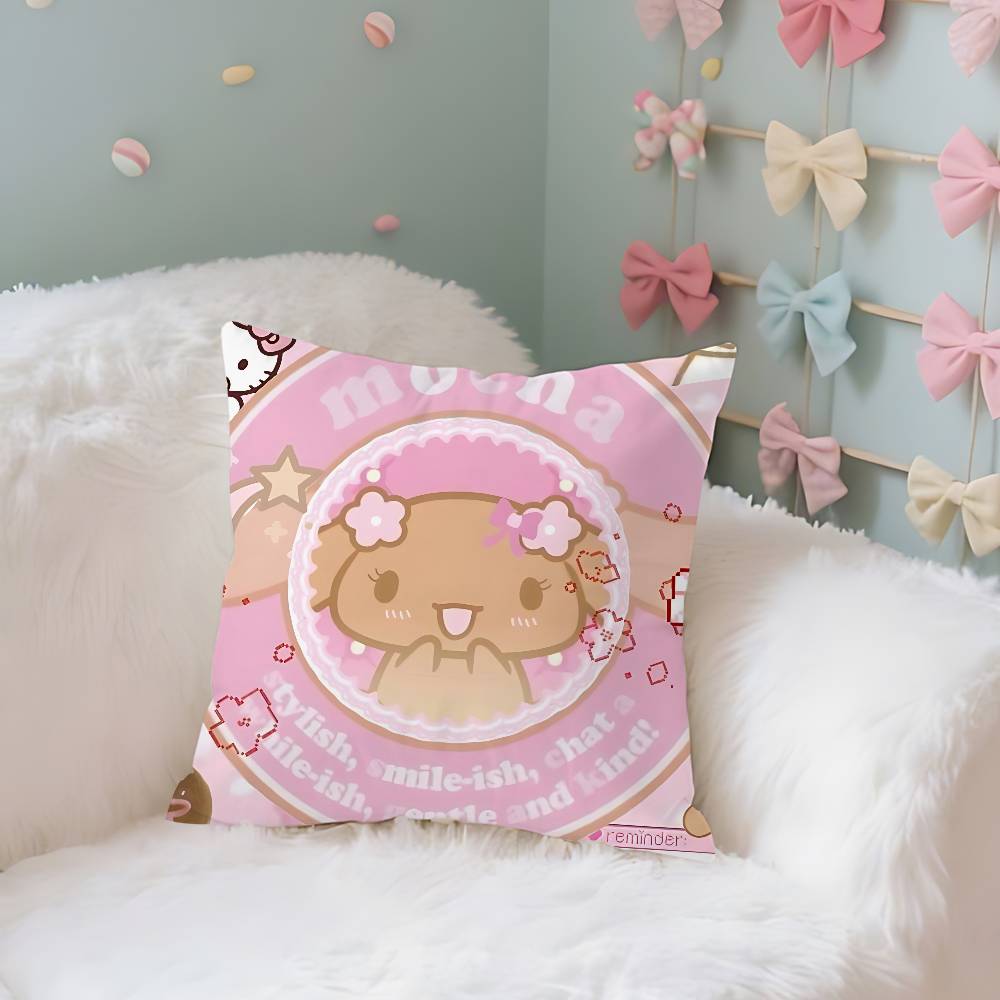 Cute MMochakawaii Case Plush Fabric Soft Pillowcase Double Sided Print Cushion Cover Household Gifts