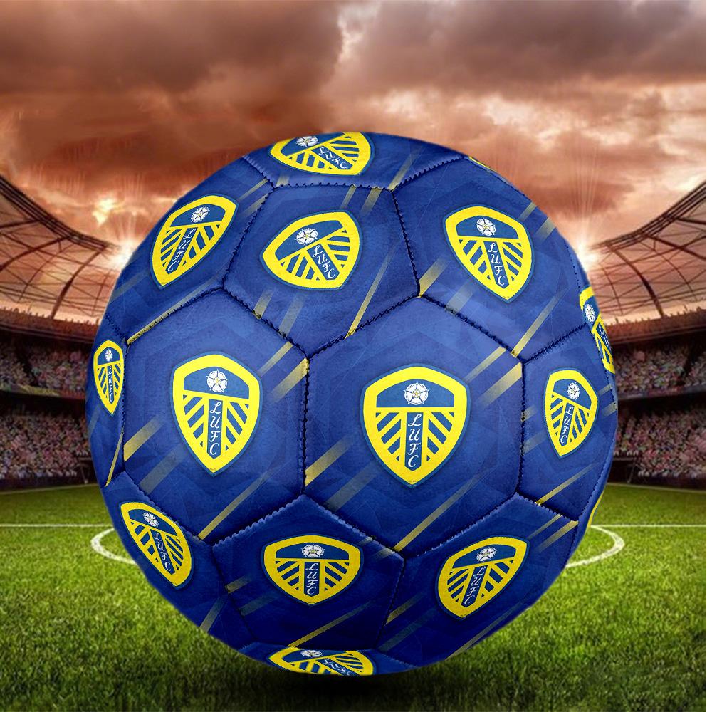 Leeds United Size 5 Football High Elastic Soccer Ball For Outdoor Competition Daily Training Play