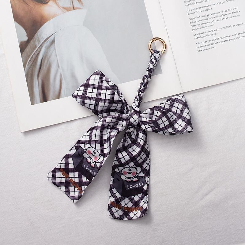 Silk Scarf Pendant Keychain: Versatile Bag Charm & Keyring