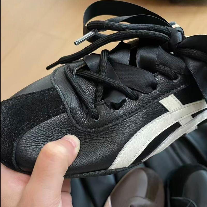 Cowhide version~ 5CM inner height increase retro German training shoes women's Forrest Gump shoes 2025 autumn new leather sports and leisure shoes