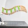 Pet Bird Wooden Ladder Play Platform Grinding Claws Interactive Toy Birds Cage Accessories Supplies