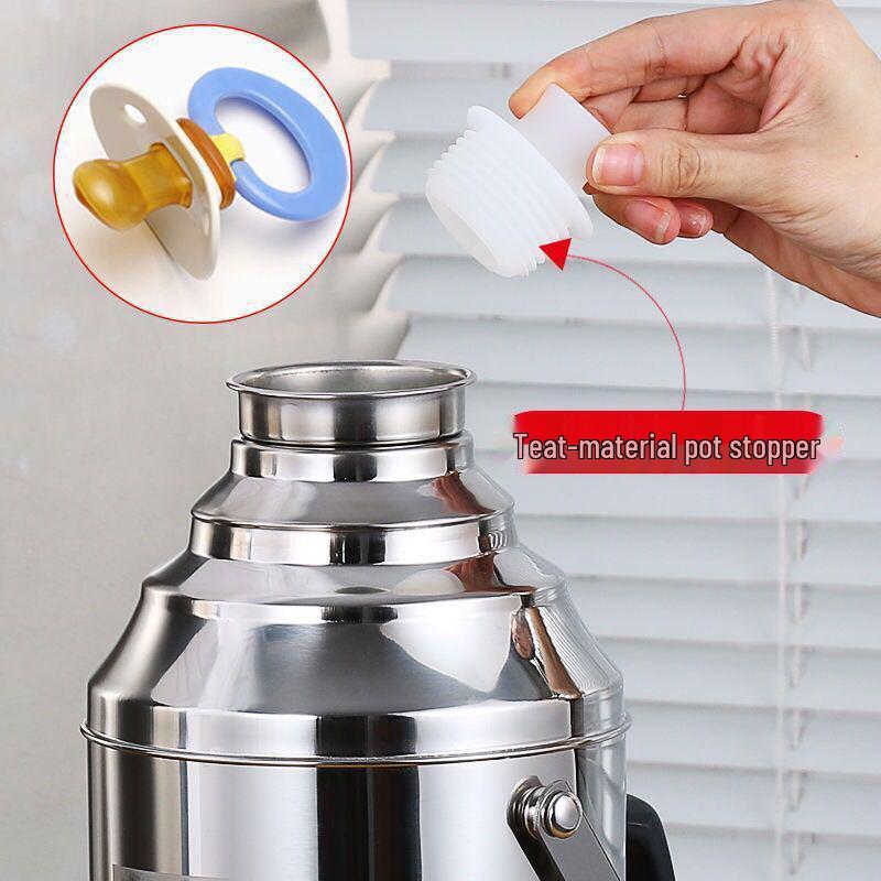 Stainless Steel Insulated Thermos with Glass Liner, Large Capacity for Home and Dorm Use