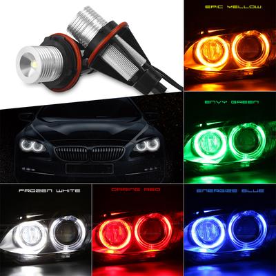 2 adet LED melek gözler işaretleyici ışıkları ampuller için Fit E39 E53 E60 E61 E63 E64 E65 E66 E83 X3 E53 X5