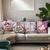 Heminredning Halloween-tema Spöke Och Pumpa Kuddfodral Mönster Kuddfodral Lämpligt För Soffa Sovrum Bil Kuddfodral