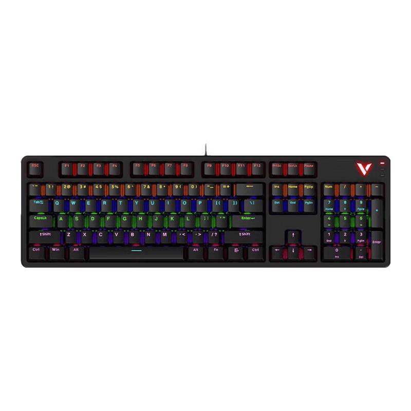 

Rapoo V500PRO Upgraded 104-Key Wired Backlit Mechanical Keyboard