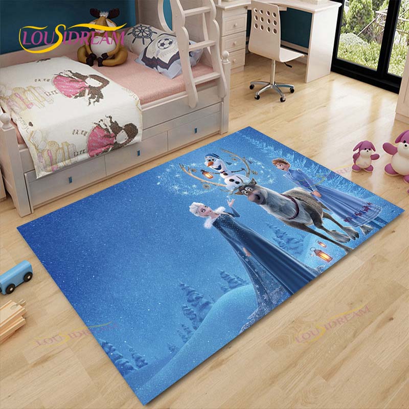 Anime Frozen Carpet Kids Carpets Living Room Tea Table Mats Bedroom Rug Washable Floor Mats Household Area Mat Dinosaur Rug