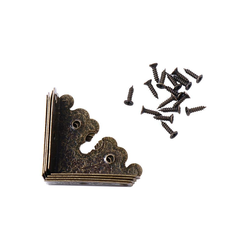 34mm NlN Case Guard Jewelry Box Edge Cover Corner Furniture Hardware Corner Brackets Corner  Protectors Decorative Protectors