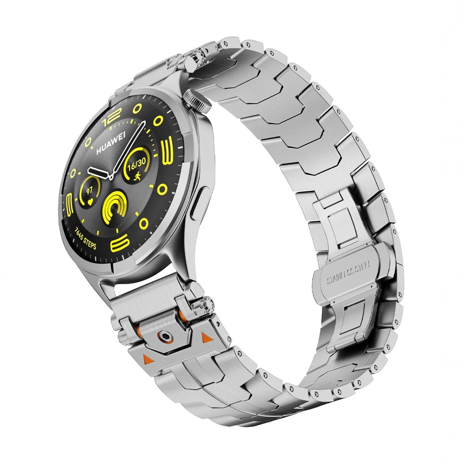 

22mm 20mm Stainless steel Strap for Huawei Watch GT4 5 46mm/GT5 Pro GT3 GT2 Metal Bracelet for Samsung Galaxy Watch 7/6/5/4 Band Width interface 20mm