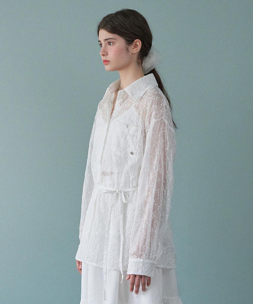 MICANE Ipa Oversized Sheer Shirt