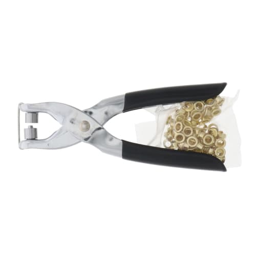 Takagi TAKAGI Eyelet Pliers Set, 4.5mm No. 1 Steel and Brass Plated, Manual Hole Punch for DIY Crafts, Repairing and Making Holes in Documents, Aprons