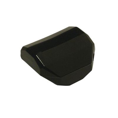 Acrylic Pearl Black Square Faceted 20x20 Mm 1 Pc.