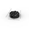 Compatible 6222 Axle Hole Cylinder Brick for Lego MOC, Small Particle Building Block