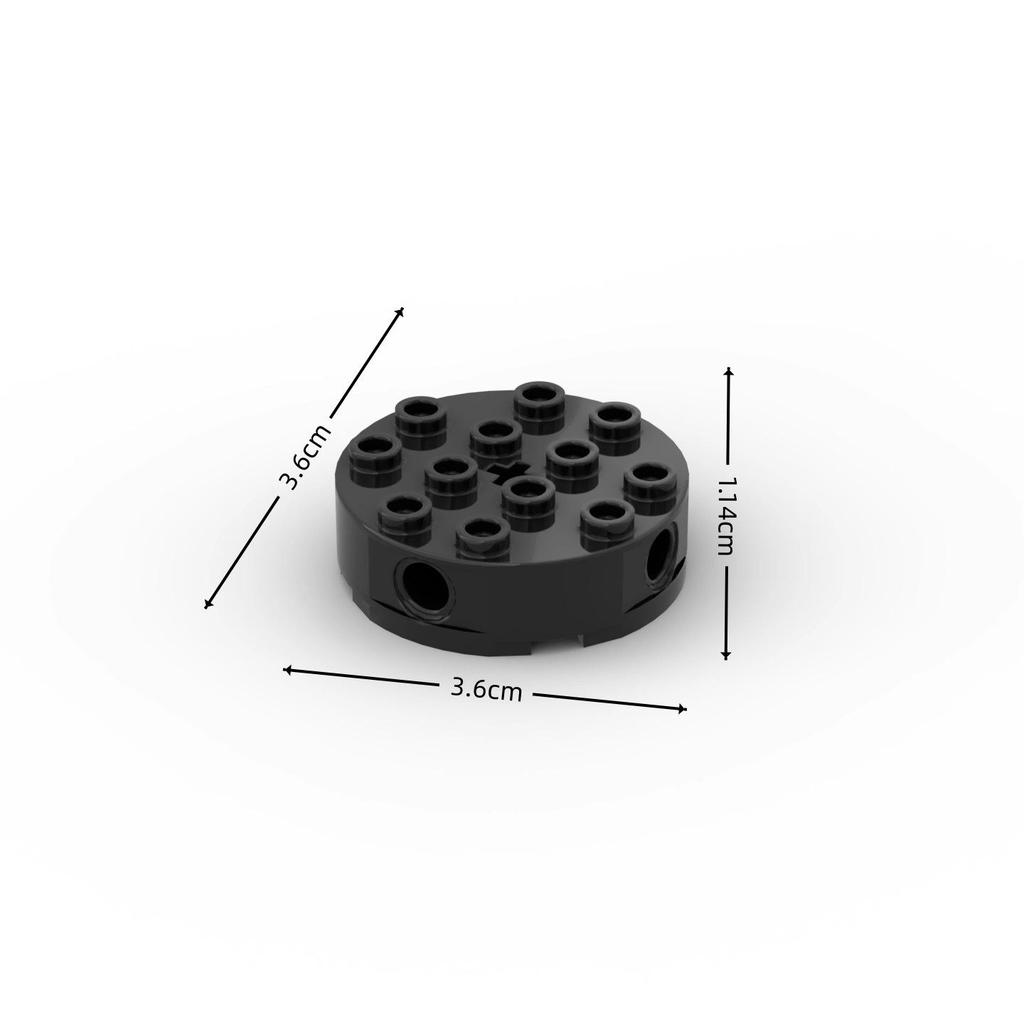 Compatible 6222 Axle Hole Cylinder Brick for Lego MOC, Small Particle Building Block