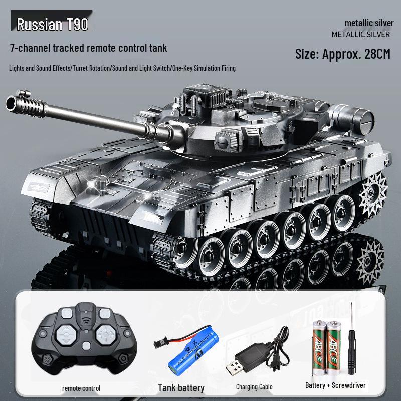 Remote Control Off-Road Armored Tank Toy with Firing Capability