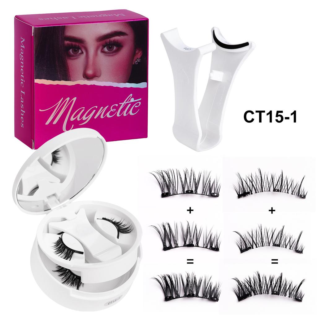 2 Pairs Magnetic Eyelashes - Premium Box Set with Carrying Case