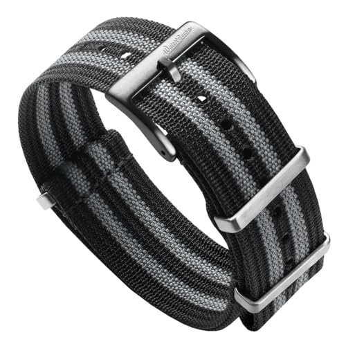 

WatchGecko Ridge Military Nylon Watch Band - Stylish and Durable Bond - 20mm