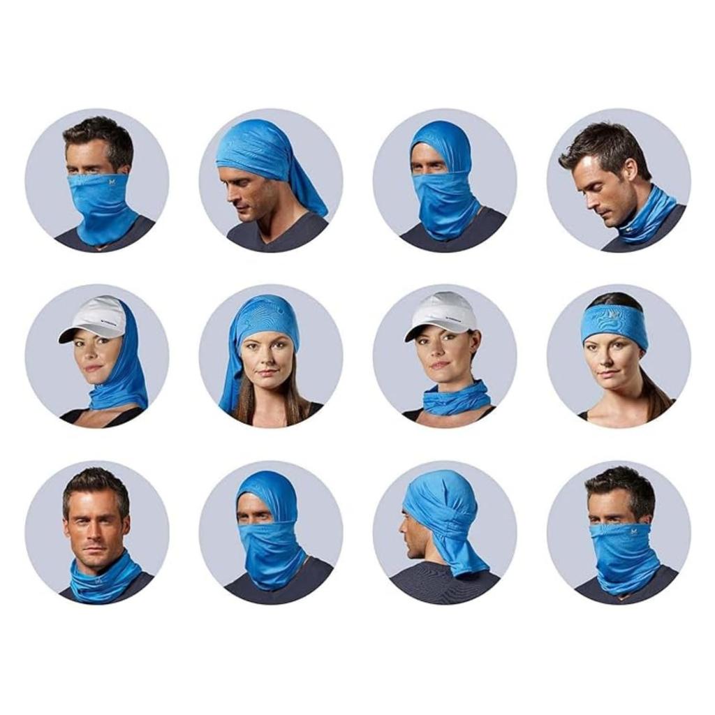 MISSION Blue 109452 Multi-Cool Neck Gaiter Face