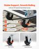 Foldable Push Cart Dolly, 149.69 Kg Capacity, Folding Platform Truck with Swivel Wheels, Moving Platform Hand Truck Flatbed Cart, Space Saving Push