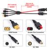 4-in-1 solar panel connector to XT60/DC5521/DC7909 Solar Panel Extension Cable 12AWG Bipolar link silicone tinned copper wire