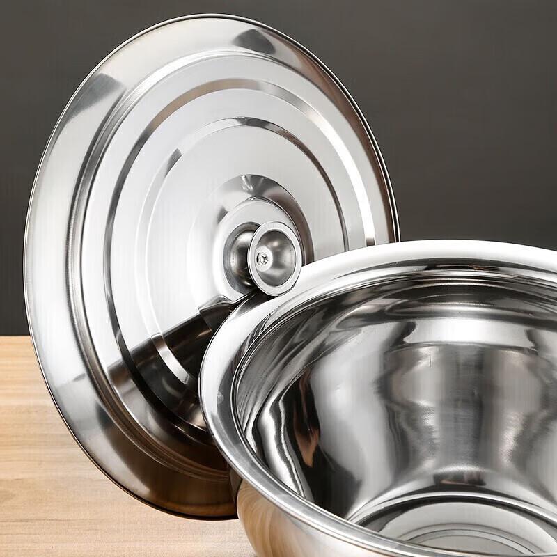 Thickened Stainless Steel Commercial Oil Pot with Lid